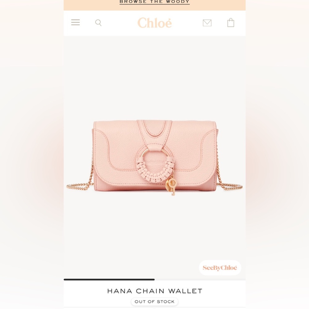 Auth See By Chloe hana chain wallet